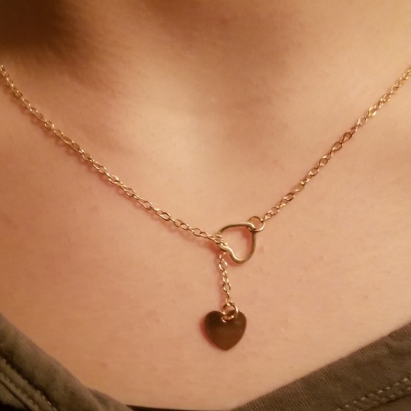 BellaDonna Boutique Jewelry - Boho Heart Lariat Necklace - Adjustable Choker